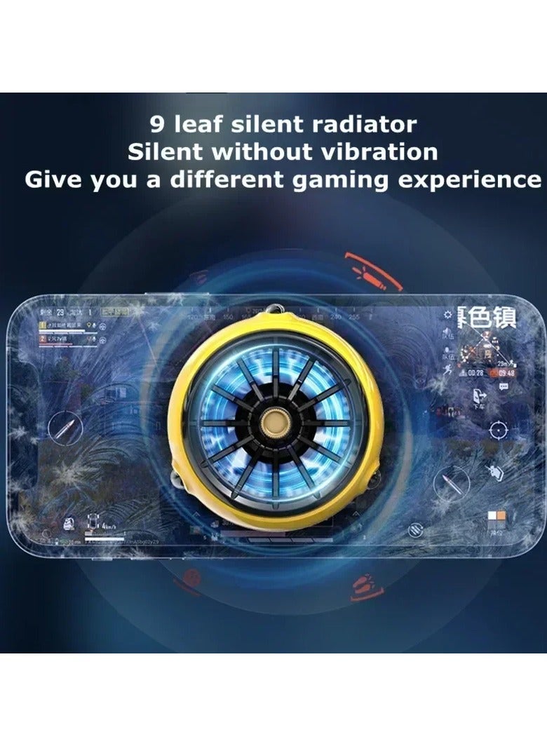 ميمو MEMO CX04 مروحة تبريد مغناطيسية للهاتف المبرد، حافظة مروحة تبريد للهاتف، مروحة بمقبض الرياح الباردة لحافظة مروحة تبريد الهاتف PUBG - Image 4