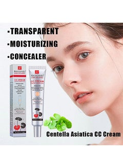 ibcccndc Color Correcting CC Cream With Centella, Multi-Purpose Skin Tone Adjusting CC Cream Concealer Full Coverage, SPF 25 Sunscreen Moisturizing Pre-Makeup Primer Brightening For Mature Skin (LIGHT)  - Image 2
