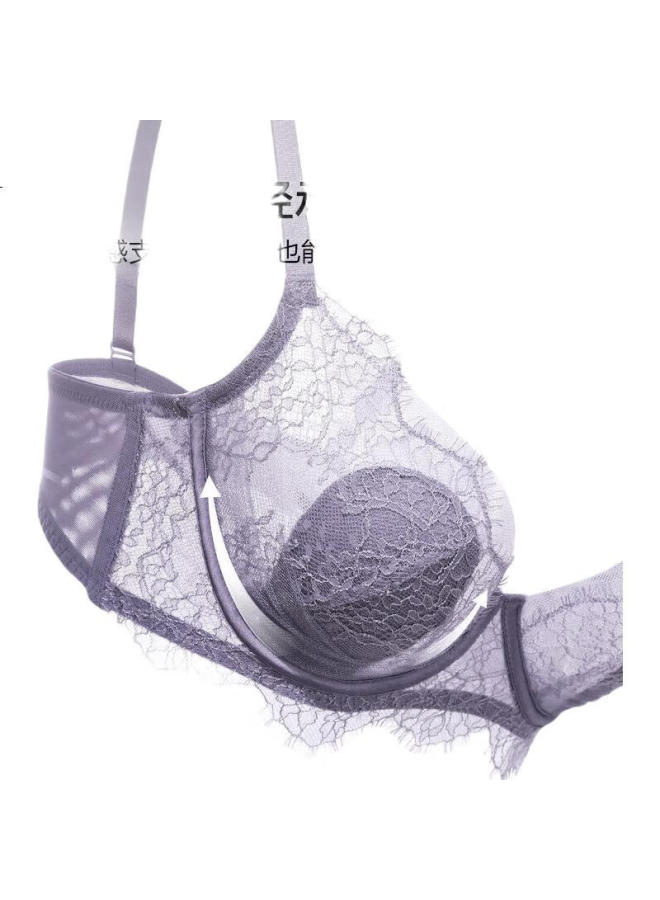 Aimer "Petite Highlight Petal Bra" Women'S Lace Thin Big Chest Small Chest Large Size Bra Am138381 - Image 3