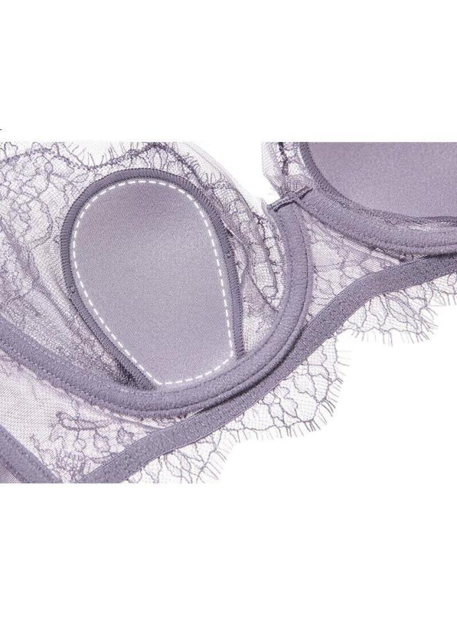 Aimer "Petite Highlight Petal Bra" Women'S Lace Thin Big Chest Small Chest Large Size Bra Am138381 - Image 2