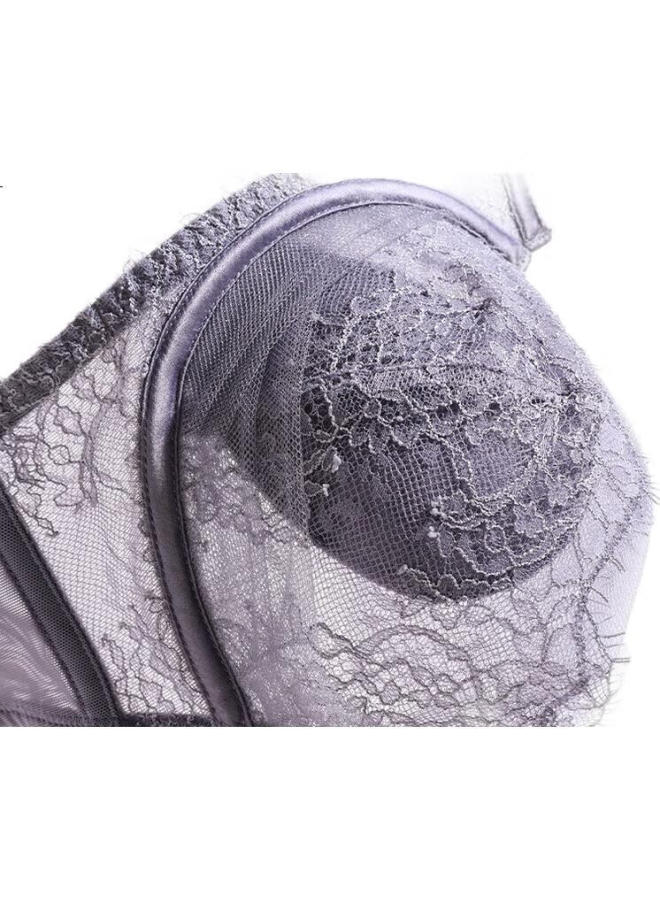 Aimer "Petite Highlight Petal Bra" Women'S Lace Thin Big Chest Small Chest Large Size Bra Am138381 - Image 1