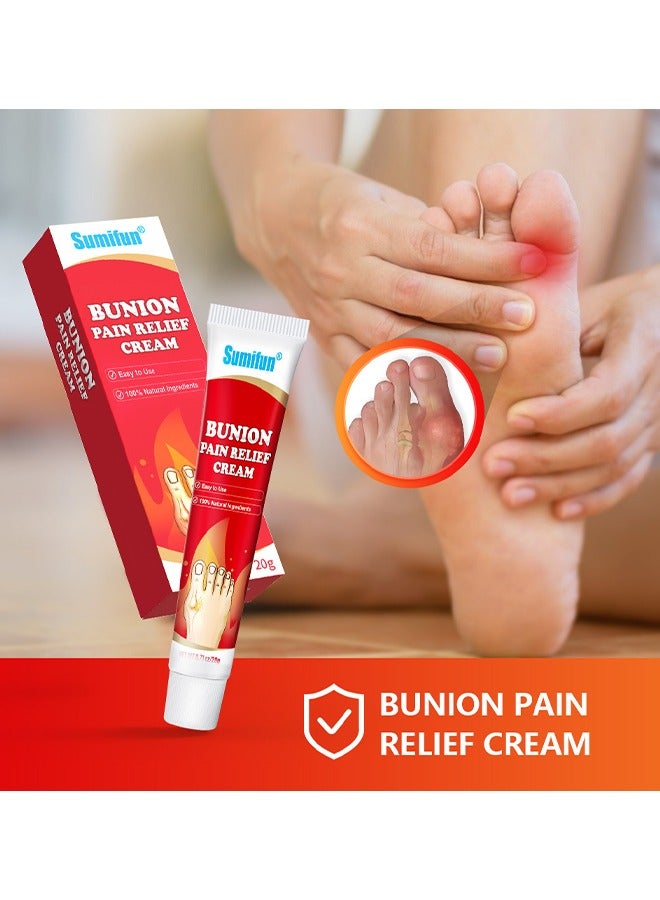 Sumifun Bunion Pain Relief Cream, Toe Joint Valgus Corrector Cream, Healing Ointment For Gout Topical Arthritis Pain Relief For Joint Toe Relief Stiffness Gout Cream, Bunion Cream For Bunion And Toe Swelling  - Image 2
