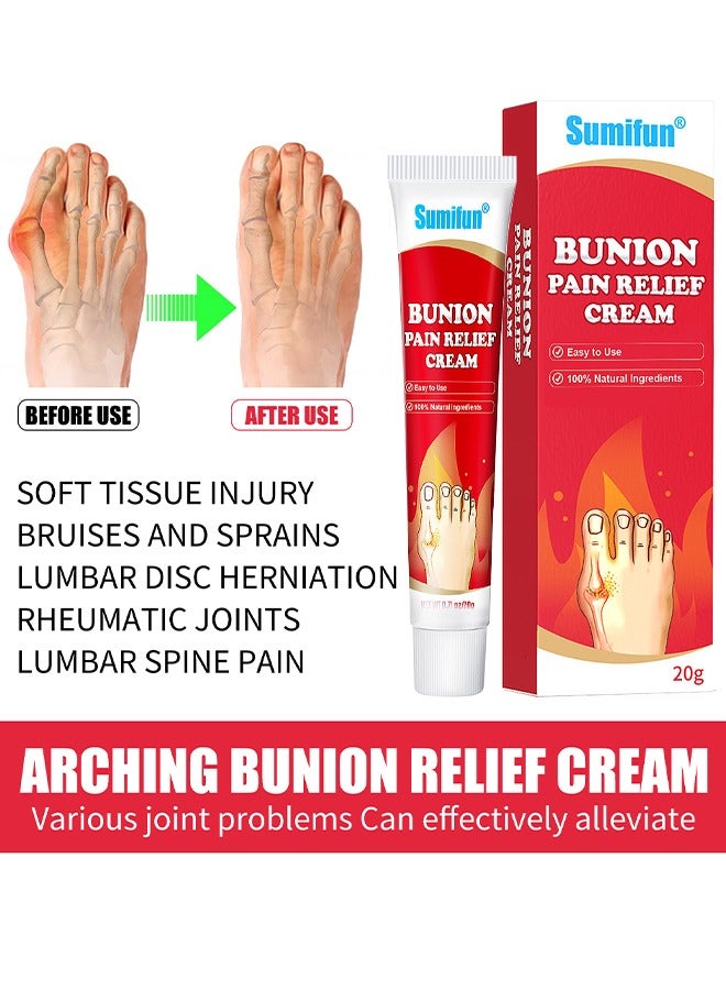 Sumifun Bunion Pain Relief Cream, Toe Joint Valgus Corrector Cream, Healing Ointment For Gout Topical Arthritis Pain Relief For Joint Toe Relief Stiffness Gout Cream, Bunion Cream For Bunion And Toe Swelling  - Image 4
