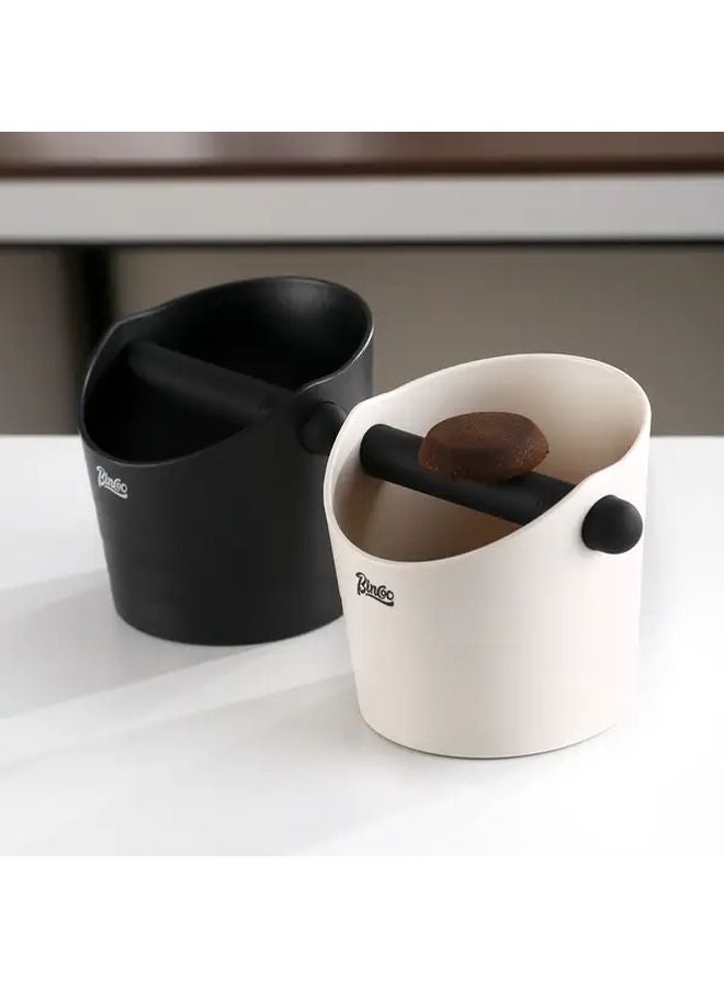 White Espresso Knock Box Set With 2PCS 1 2L Slag Bucket And Towel ABS Durable - Image 4