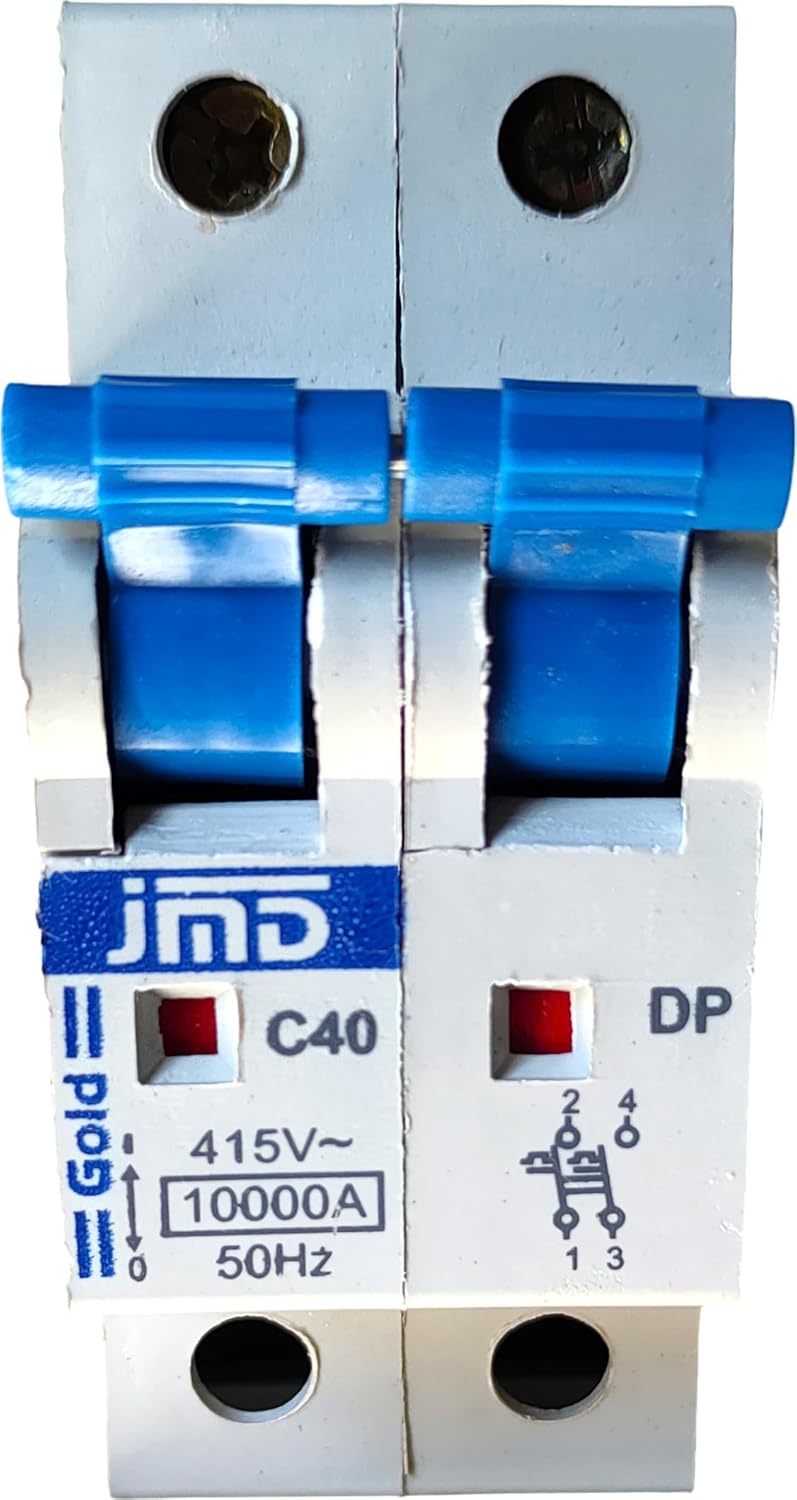 J M D GOLD JMD GOLD 40A Double Pole C Curve 415 Volts 10000ABreaking Capacity 50HZ ISI Mark DP Mcb  - Image 1