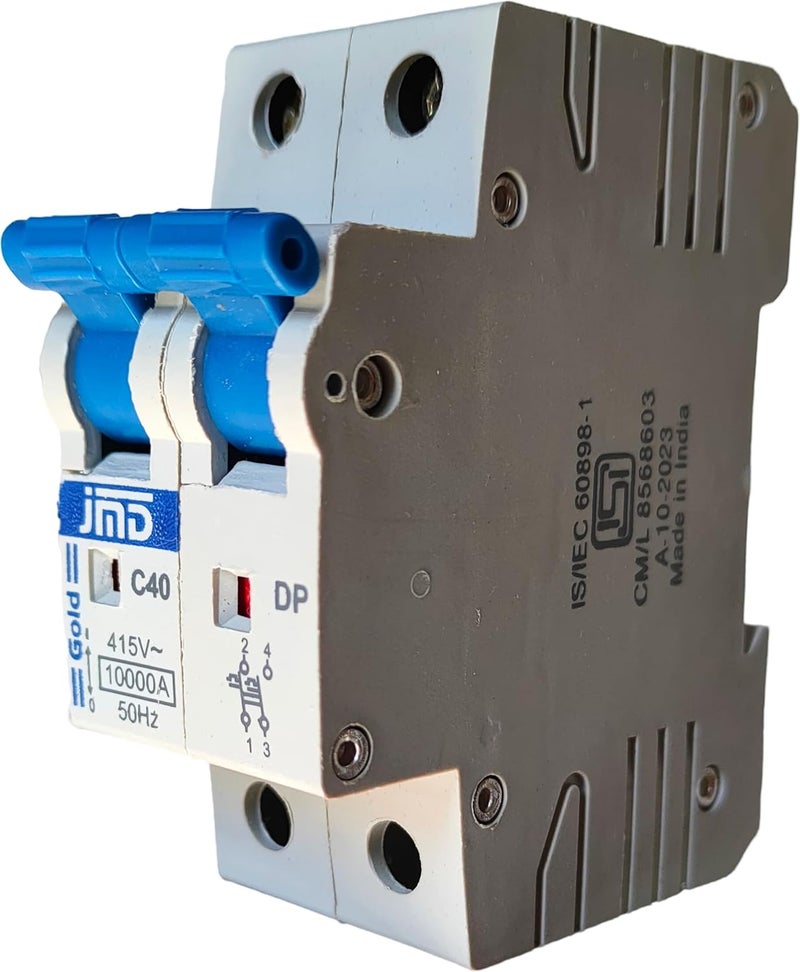 J M D GOLD JMD GOLD 40A Double Pole C Curve 415 Volts 10000ABreaking Capacity 50HZ ISI Mark DP Mcb  - Image 2