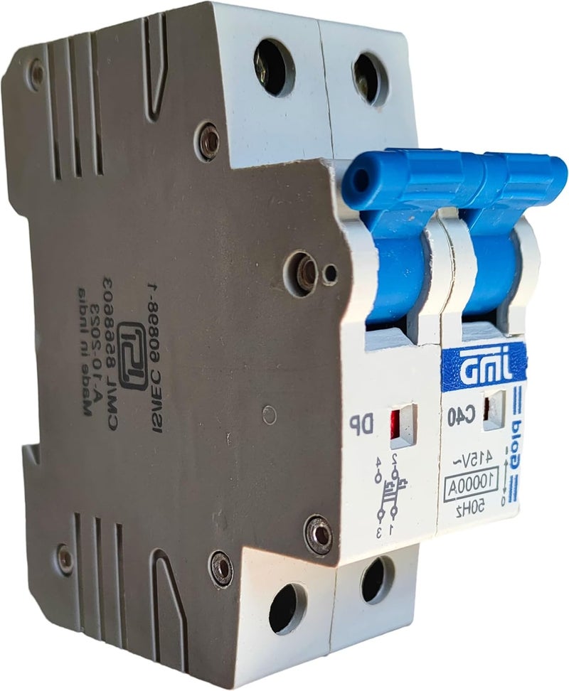 J M D GOLD JMD GOLD 40A Double Pole C Curve 415 Volts 10000ABreaking Capacity 50HZ ISI Mark DP Mcb  - Image 3