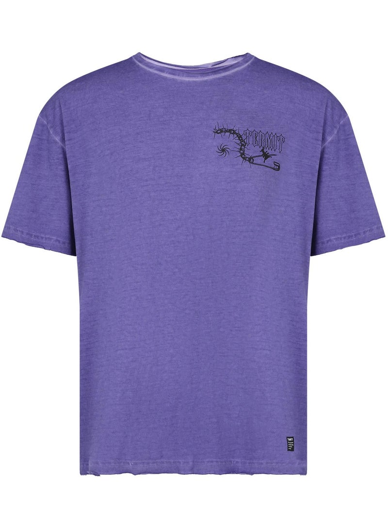 Termit تي شيرت رجالي ألترا مارين EU 44-46، تيرميت، قماش قطن ناعم، تصميم فضفاض، تصميم جريء مع فتحات، أنيق ومريح للمغامرات الحضرية والخارجية - Image 1