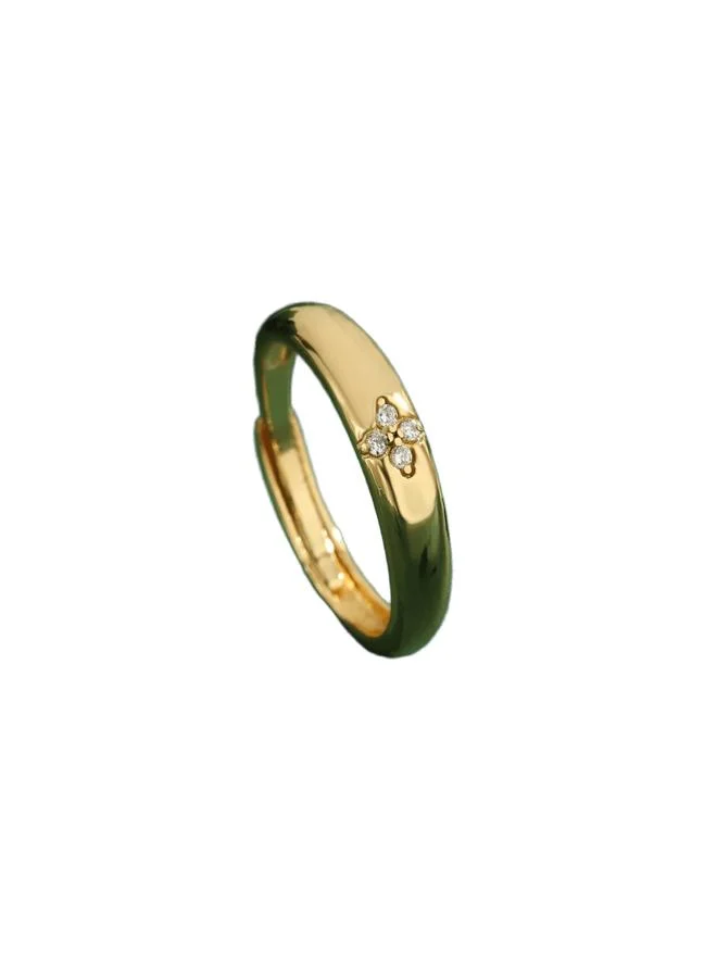 Take Two Clover Sparkle Ring