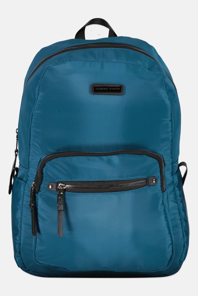 ADRIENNE VITTADINI Women Brand Logo Backpack, Teal Green - Image 1