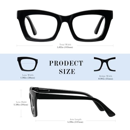 resjok 3Pack Reading Glasses for Women-Blue Light Blocking Computer Readers with Spring Hinge Square Fashion Eyeglasses(Mix3, 1.5x) - Image 3
