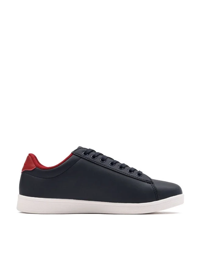 يو اس بولو اسن USPA Women’s Navy Blue Casual Sneakers – Lightweight Lace-Up Fashion Shoes with Cushioned Sole | Comfortable Everyday Walking Shoes for Women