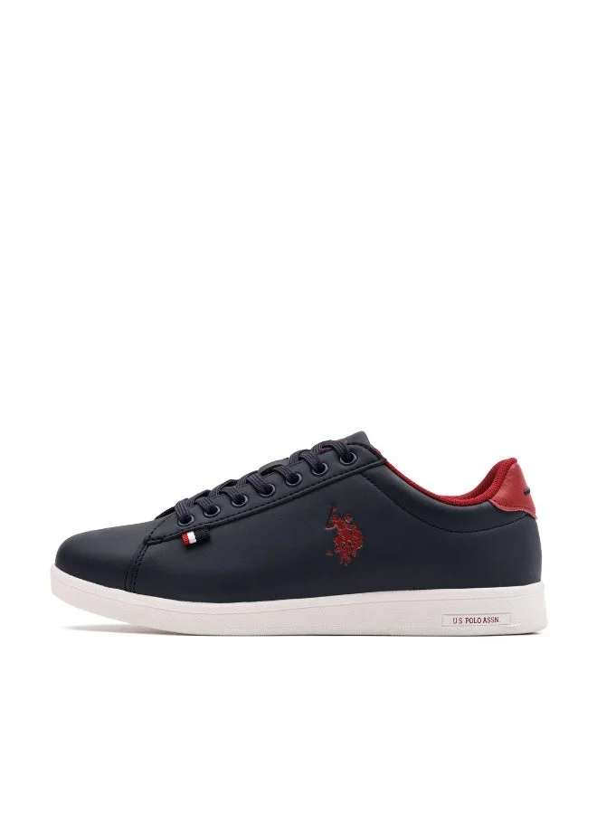 يو اس بولو اسن USPA Women’s Navy Blue Casual Sneakers – Lightweight Lace-Up Fashion Shoes with Cushioned Sole | Comfortable Everyday Walking Shoes for Women