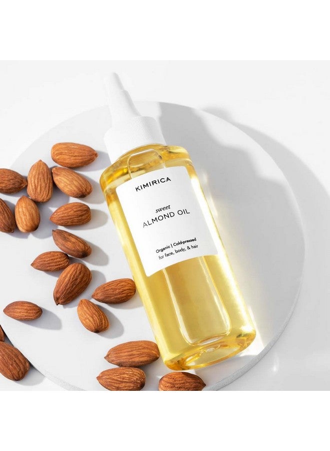 KIMIRICA 100% Pure Cold Pressed Sweet Almond Oil For Hair Growth And Glowing Skin & Face - 100Ml - Image 1