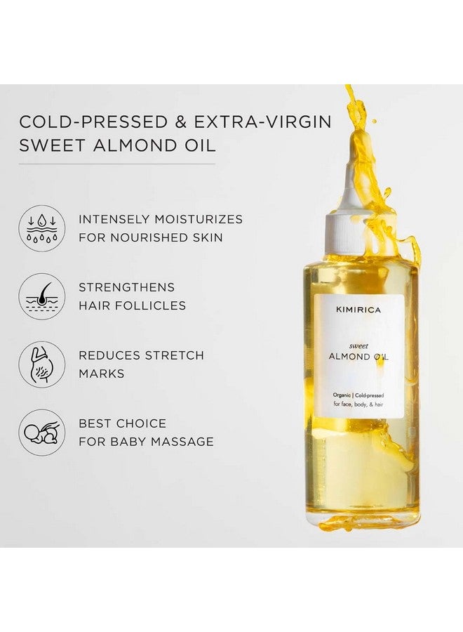 KIMIRICA 100% Pure Cold Pressed Sweet Almond Oil For Hair Growth And Glowing Skin & Face - 100Ml - Image 3