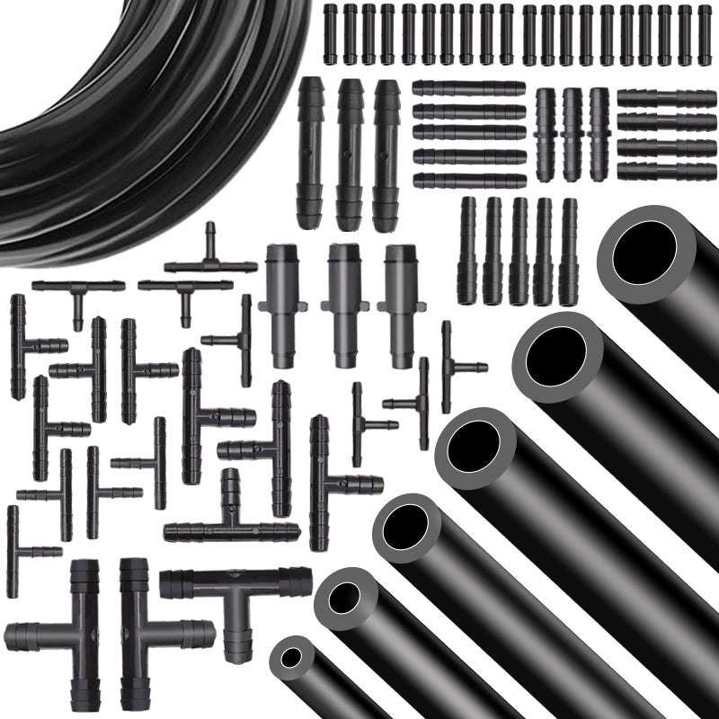 Tnisesm Vacuum Line Kit 6Pcs 5Ft Vacuum Hose Automotive With 65Pcs Vacuum Line Connectors High Performance Silicone Hose line Kit for Variety Car Piping System Automotive Replacement Vacuum Hoses