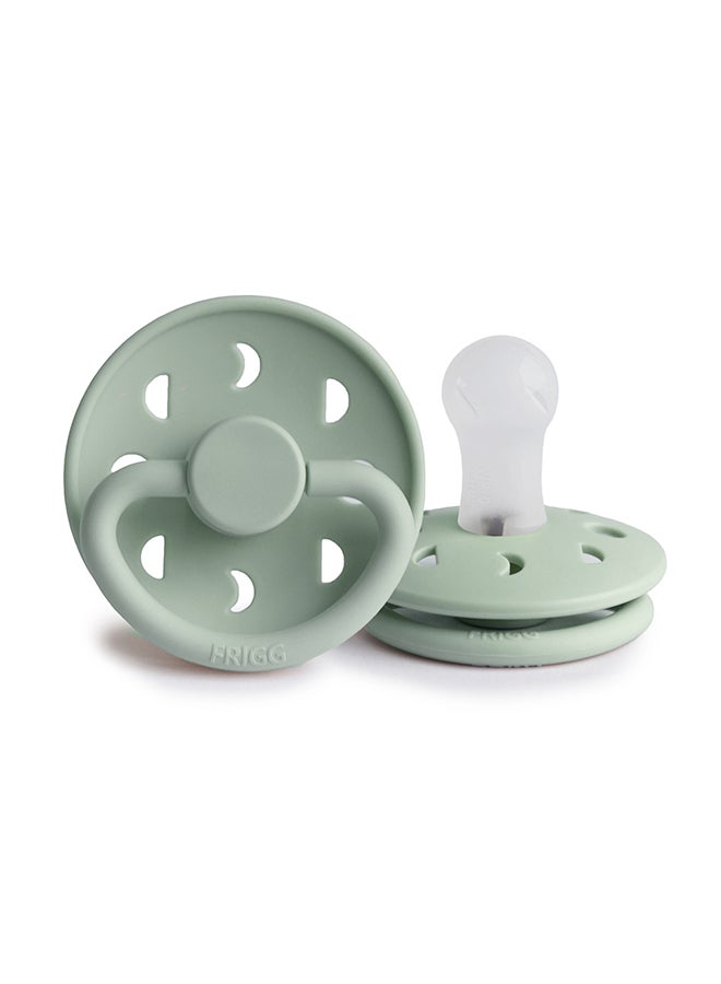 FRIGG Moon Phase Silicone Baby Pacifier 0-6M 1-Pack Sage Night - Size 1 - Image 2