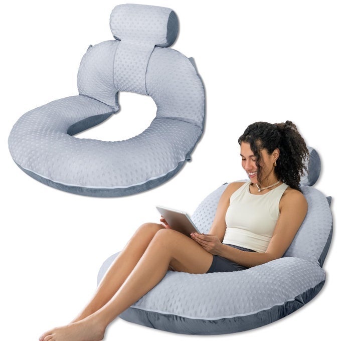 READING PILLOW BACK PILLOW FOR SITTING IN BED FOR READING NURSE RELAX READING PILLOW FOR ADULTS MOMS KIDS SIT UP PILLOW FOR BED UPGRADEDOT VELVETGREY UPGRADED