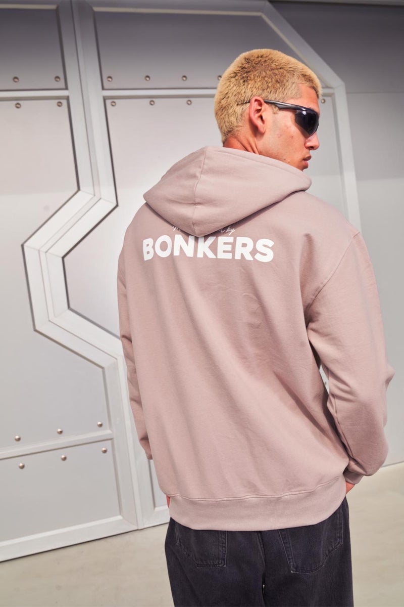 Bonkers Corner Beige Limited Edition Hoodie For Men's - Image 2