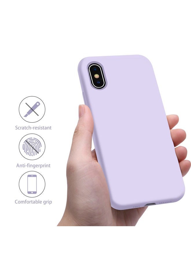 OTOFLY iPhone Xs Max Case,Ultra Slim Fit iPhone Case Liquid Silicone Gel Cover with Full Body Protection Anti-Scratch Shockproof Case Compatible with iPhone Xs Max, [Upgraded Version] (Cloud Mauve) - Image 5