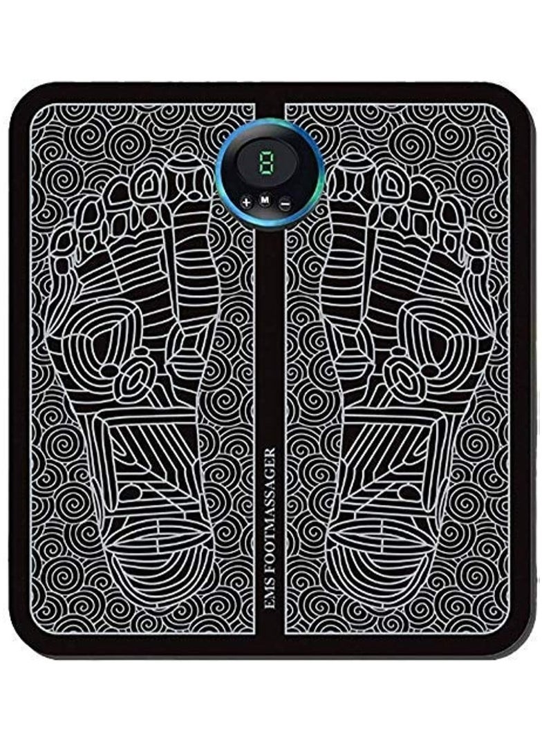 Foot Massager,ShowTop EMS USB Rechargeable Folding Portable Electric Massage Mat,Electronic Muscle Stimulatior Feet Massage Promoting Blood Circulation Muscle Pain Relief - Image 1