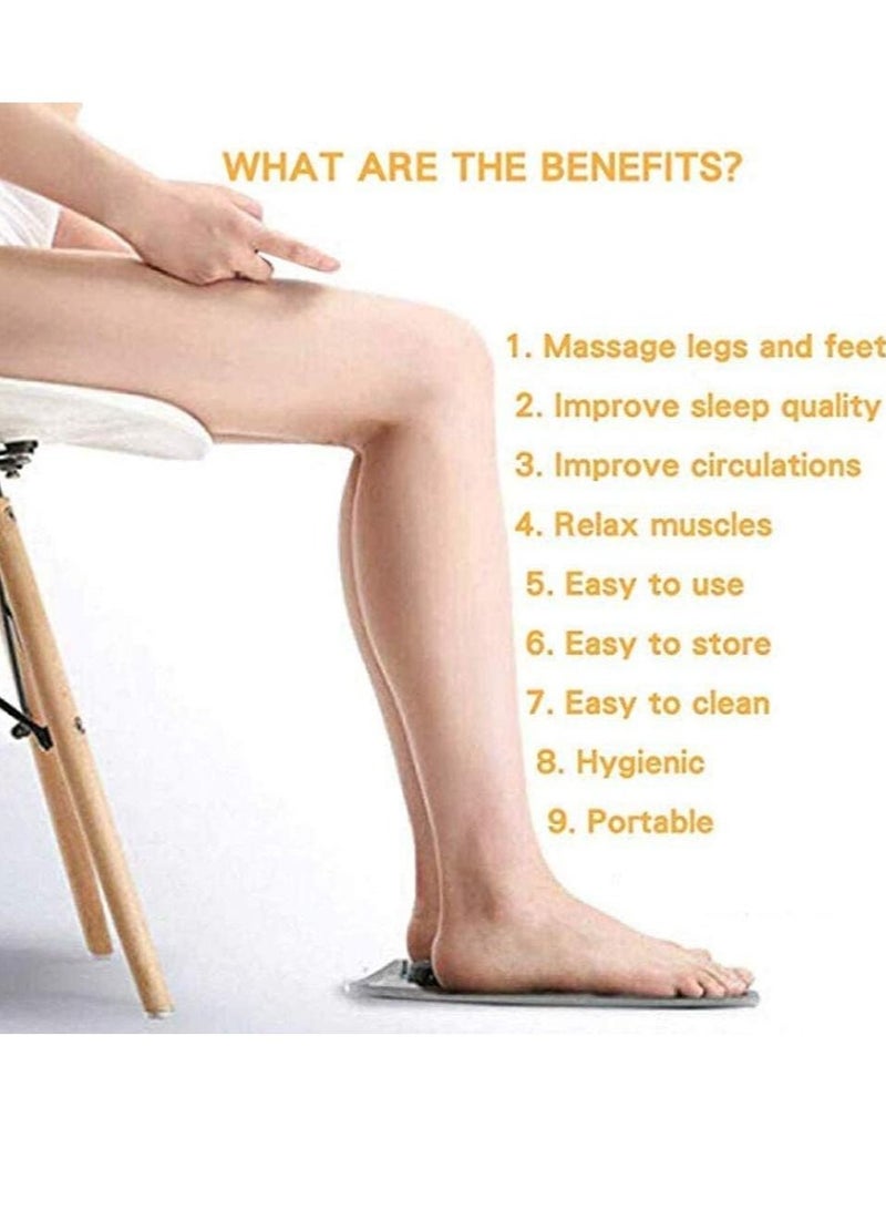 Foot Massager,ShowTop EMS USB Rechargeable Folding Portable Electric Massage Mat,Electronic Muscle Stimulatior Feet Massage Promoting Blood Circulation Muscle Pain Relief - Image 3