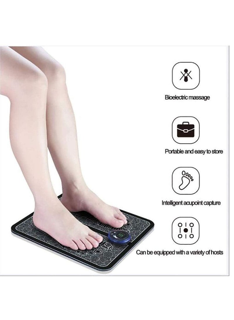 Foot Massager,ShowTop EMS USB Rechargeable Folding Portable Electric Massage Mat,Electronic Muscle Stimulatior Feet Massage Promoting Blood Circulation Muscle Pain Relief - Image 2