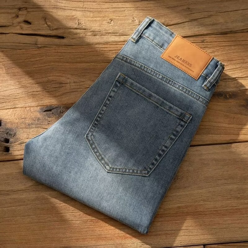 Unisex Classic Denim Jeans Loose Fit Daily Outdoor Wear - Image 3