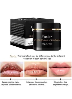 Yoxier Lip Scrub For Dry Lips 20G ，Lighten Dark Lips For Men Women Natural Balm Moisturizer Exfoliator Sleeping  ，Lip Exfoliator And Moisturizer For Dry Chapped Lips  ﻿  - Image 3