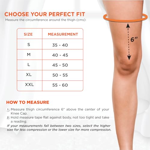 Vissco Stretchable 2D Knee Cap, Knee Support for Pain Relief and Injury, Knee Braces for Walking, Running, Gym, Workout, Weightlifting. (IN PAIR) -XL (Grey) - Image 5