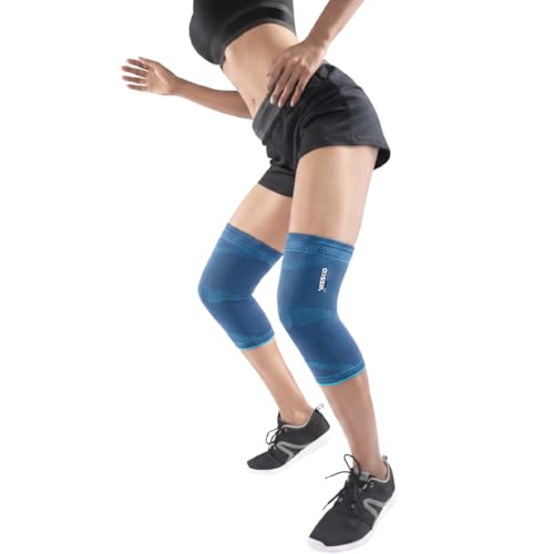 Vissco Stretchable 2D Knee Cap, Knee Support for Pain Relief and Injury, Knee Braces for Walking, Running, Gym, Workout, Weightlifting. (IN PAIR) -XL (Grey) - Image 1
