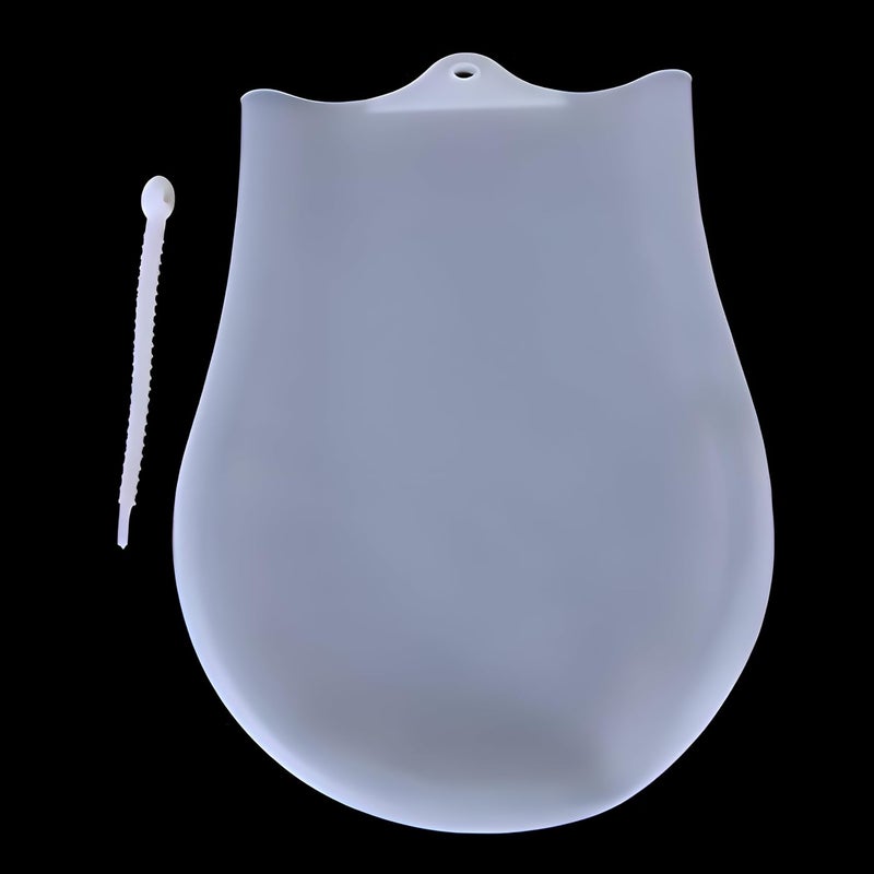 Dustex Dustex Silicone Preservation Magic Kneading Dough FlourMixing Atta Maker Bag for Chapathy Bread Pastry Pizza Tortilla Mixing Preservation Bag Cooking Tool White  - Image 1