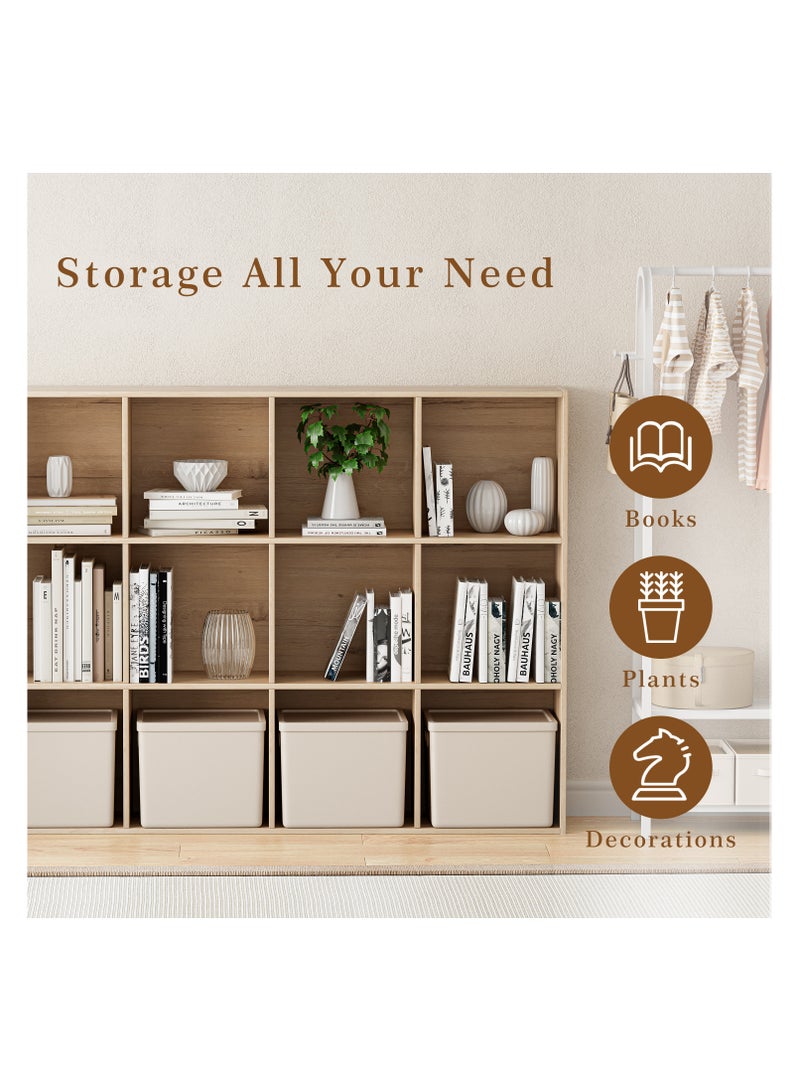 Chogori Wooden Cube Storage Organizer with Closed Back Panel, 11in Cube Shelf Opening, Bookshelf, Display Shelf,Closet Cabinet for Home and Office - Image 3