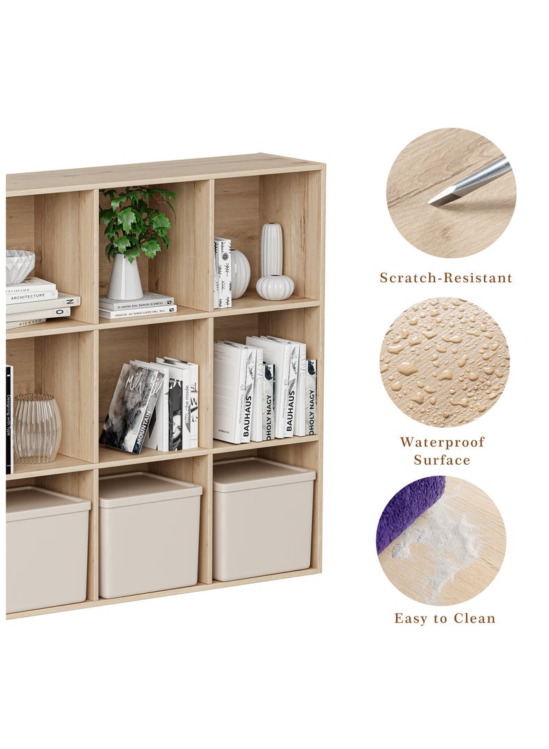 Chogori Wooden Cube Storage Organizer with Closed Back Panel, 11in Cube Shelf Opening, Bookshelf, Display Shelf,Closet Cabinet for Home and Office - Image 4
