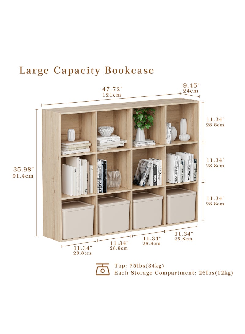 Chogori Wooden Cube Storage Organizer with Closed Back Panel, 11in Cube Shelf Opening, Bookshelf, Display Shelf,Closet Cabinet for Home and Office - Image 5