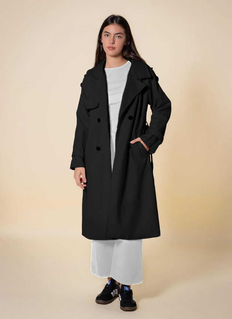 SHAPES SOFT DOUBLE-BRESTED COAT