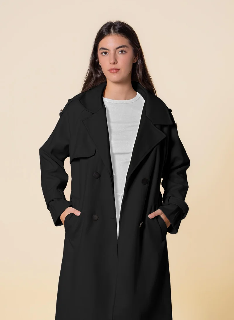 SHAPES SOFT DOUBLE-BRESTED COAT