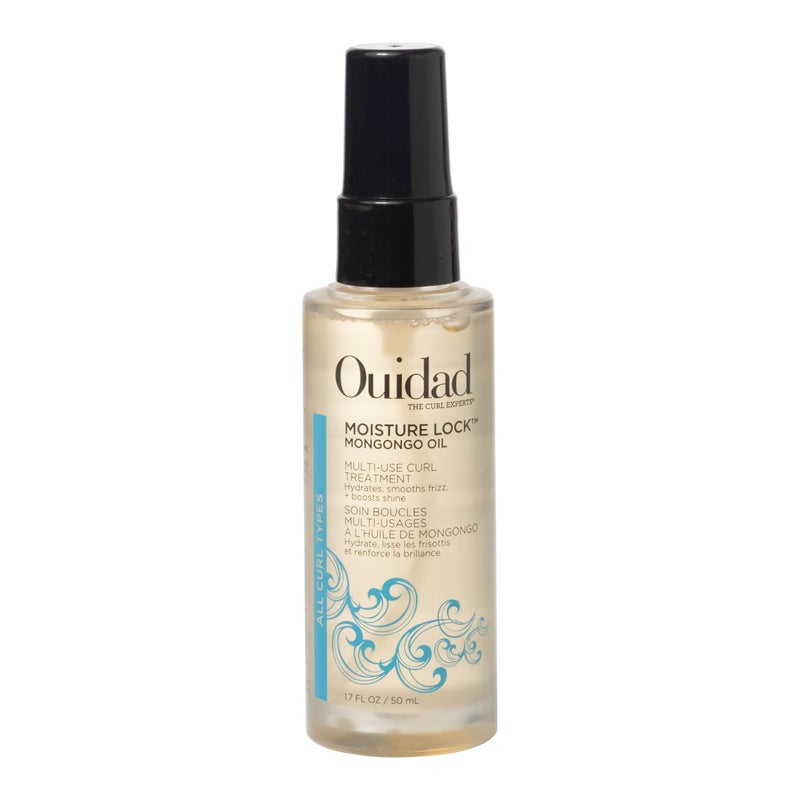 Ouidad Moisture Lock Mongongo Hair Oil for Curly Hair, 1.7 fl oz, Multi-Use Leave-In Treatment, Fast-Absorbing Elixir, Hydrates, Smoothes, Strengthens & Restores Natural Luster, All Curl Types - Image 1
