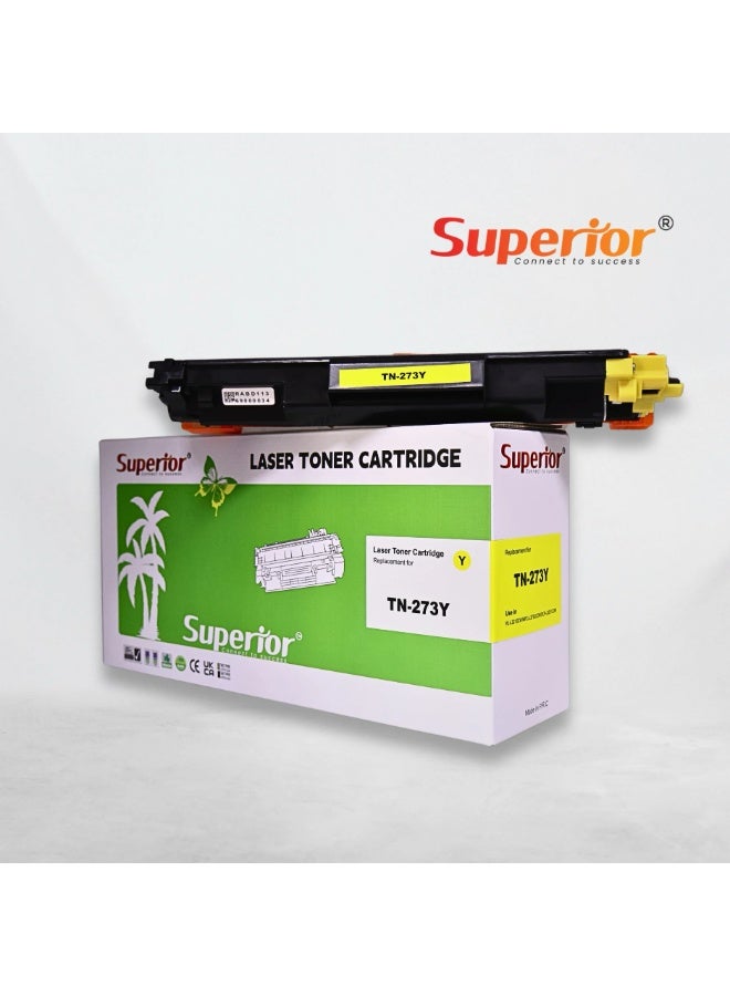SOS Superior Superior TN273Y Yellow Compatible Toner Cartridge – With Chip - Image 1