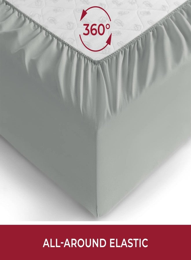 Mellanni Extra Deep Pocket Full Fitted Sheet - Iconic Collection Bedding Sheets with up to 21 inch Deep Pocket - Soft & Cooling - Fade & Stain Resistant - 1 PC (Full, Spa Mint) - Image 4