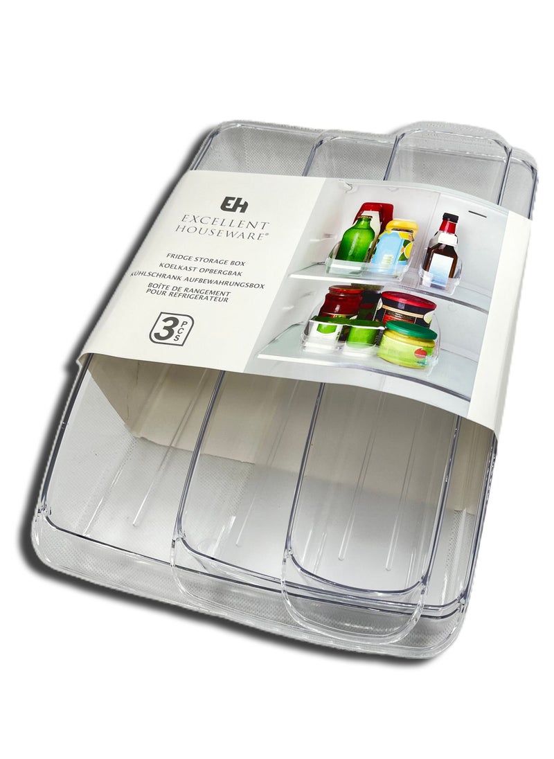 Excellent Houseware Refrigerator Organizer 3 Pcs Set  - Image 1