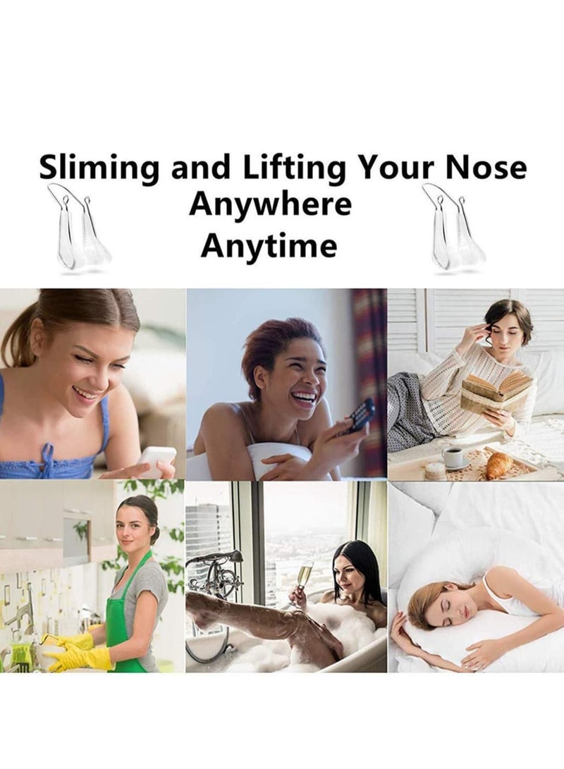 Suntown مشبك تشكيل الأنف، رفع جمال الأنف، مصحح جسر الأنف السيليكوني بدون ألم، جهاز تصحيح الأنف النحيف للأنف العريض المعوج والأنف المنحني والأنف الكبير والأداة المرتفعة - Image 5