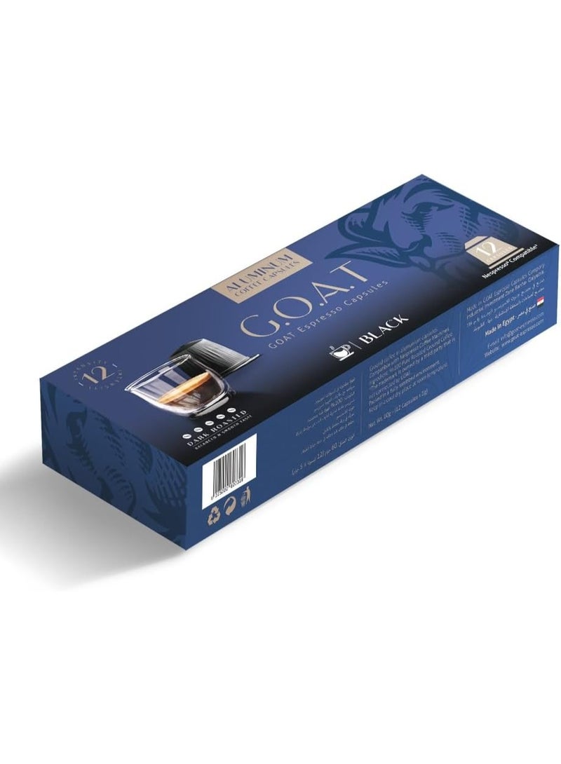 G.O.A.T GOAT Black Espresso Capsules - 12 Capsule - Image 3