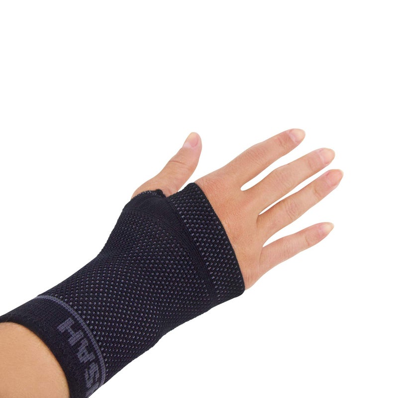 Zensah Compression Wrist Support Wrist Sleeve for Wrist Pain Carpal Tunnel Wrist Support Wrist Brace Medium BlackGrey