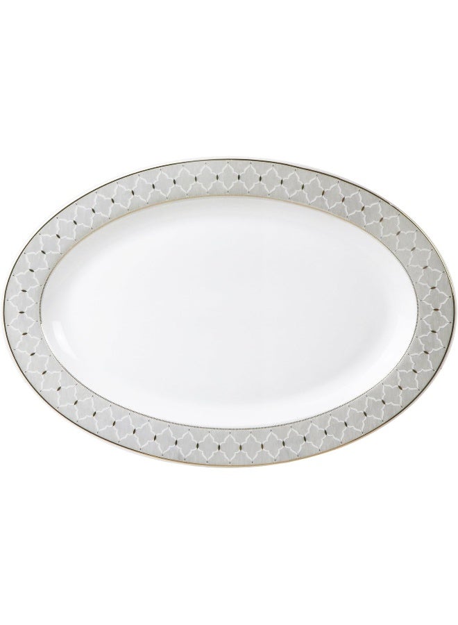 Lorren Home Trends طقم أدوات مائدة بورسلين 57 قطعة بإطار ذهبي خدمة لـ 8 كارلوتا مزيج ومطابقة - Image 3