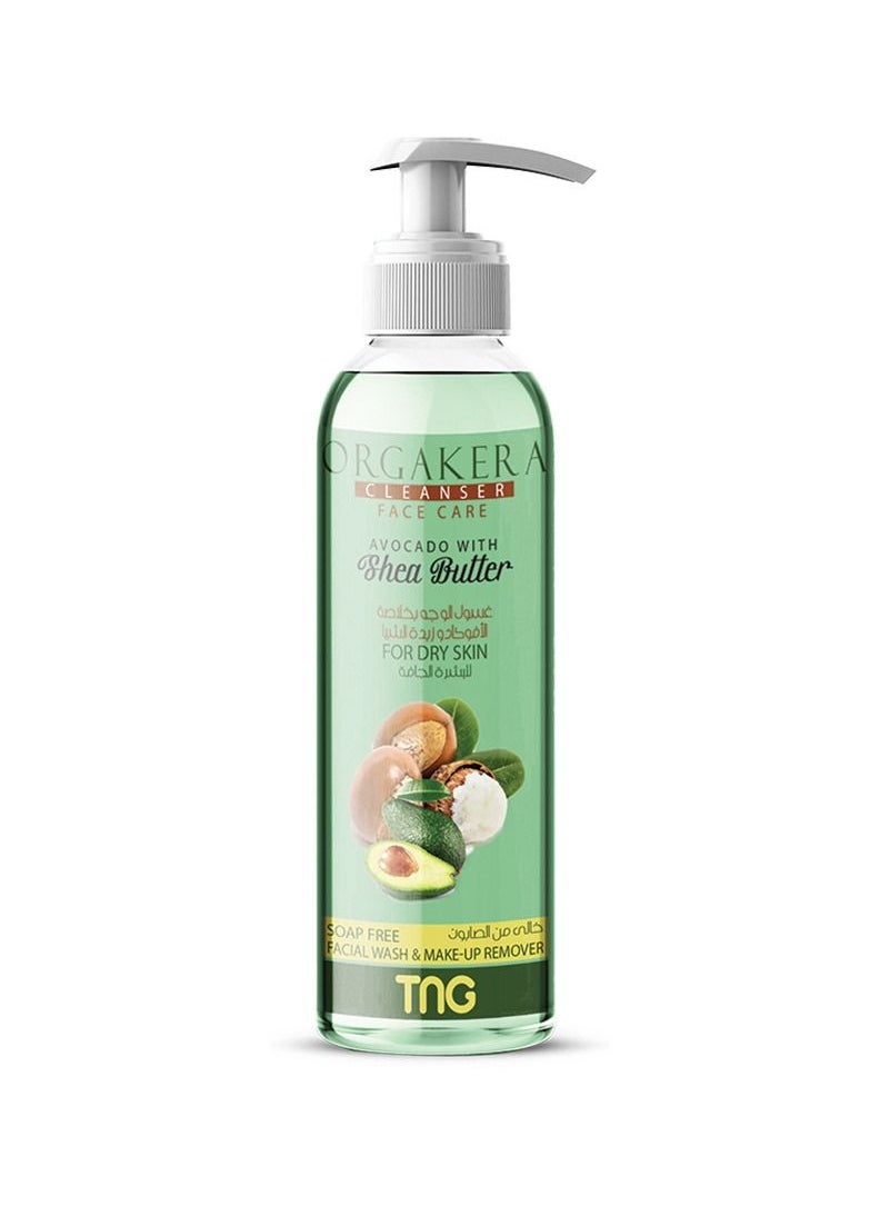 TNG Orgakera cleanser face wash with Avocado & Shea butter 250 ml 