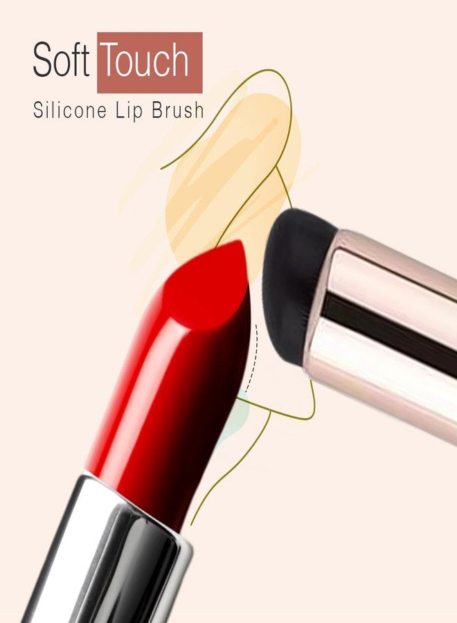 Lyrovo Silicone Lip Applicator |Silicone Lip Brush, Silicone Brush for Lipstick Lip Balm, Concealer Applicator, 2 Pieces (Black) - Image 5