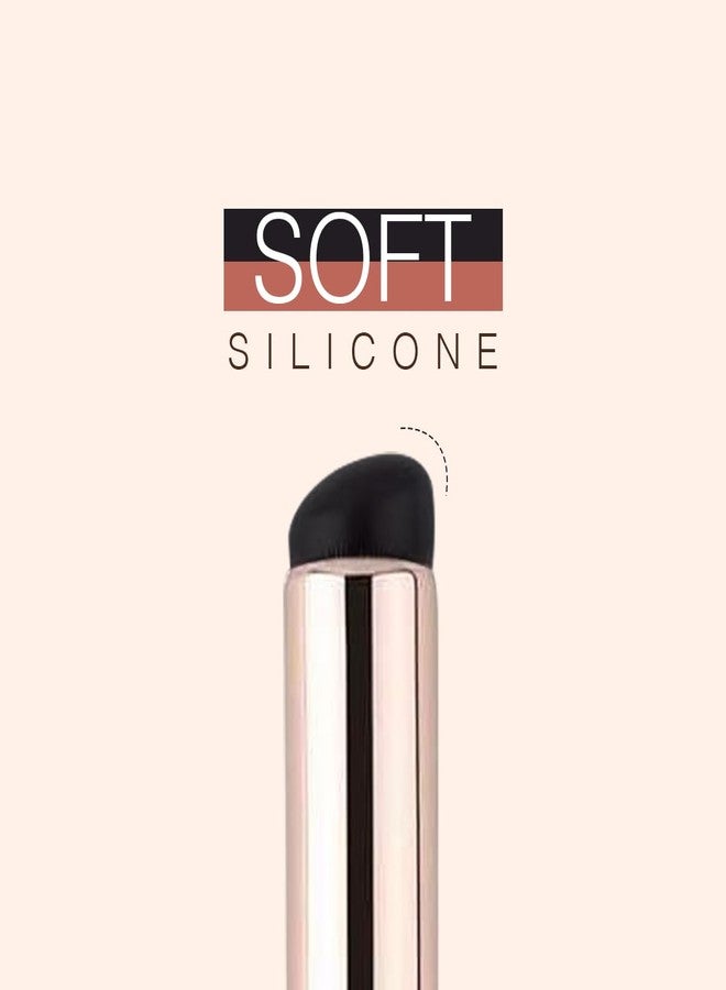 Lyrovo Silicone Lip Applicator |Silicone Lip Brush, Silicone Brush for Lipstick Lip Balm, Concealer Applicator, 2 Pieces (Black) - Image 4