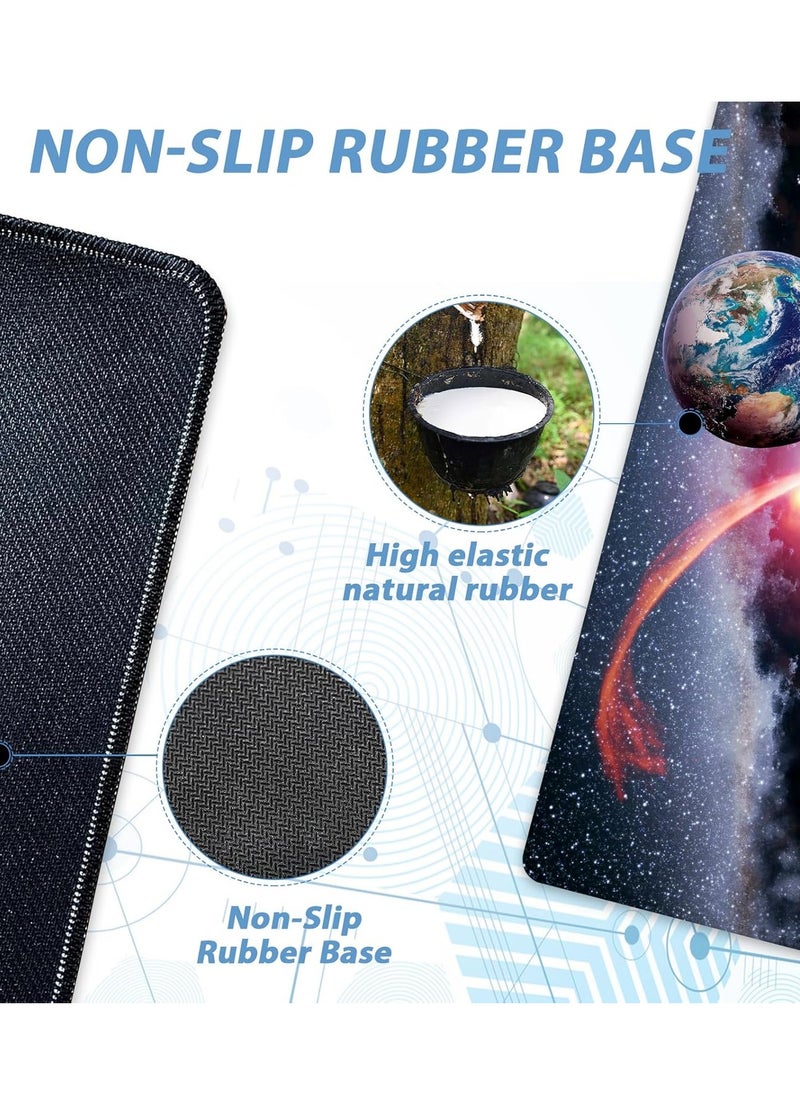 Generic Earth Galaxy Gaming Mouse Pad – Gaming  Mat XL Size Anti Slip Base – Speed Edition | 70 X 30 cm  - Image 3