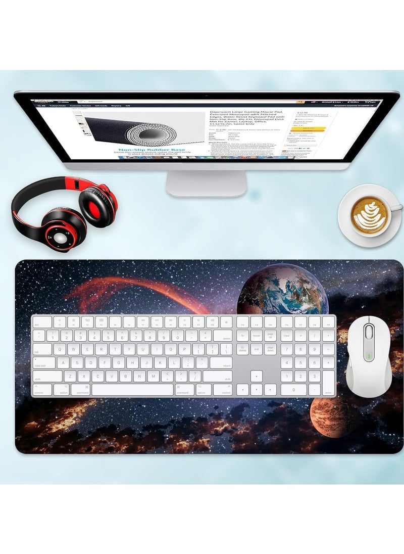 Generic Earth Galaxy Gaming Mouse Pad – Gaming  Mat XL Size Anti Slip Base – Speed Edition | 70 X 30 cm  - Image 5
